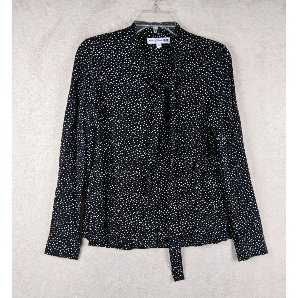 Uniqlo Ines De La Fressange Women's Long Sleeve Button Front Blouse Top Size XS